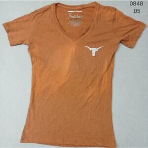 Pressbox (XLarge) Women's Orange Texas Longhorn V-Neck Tee Shirt